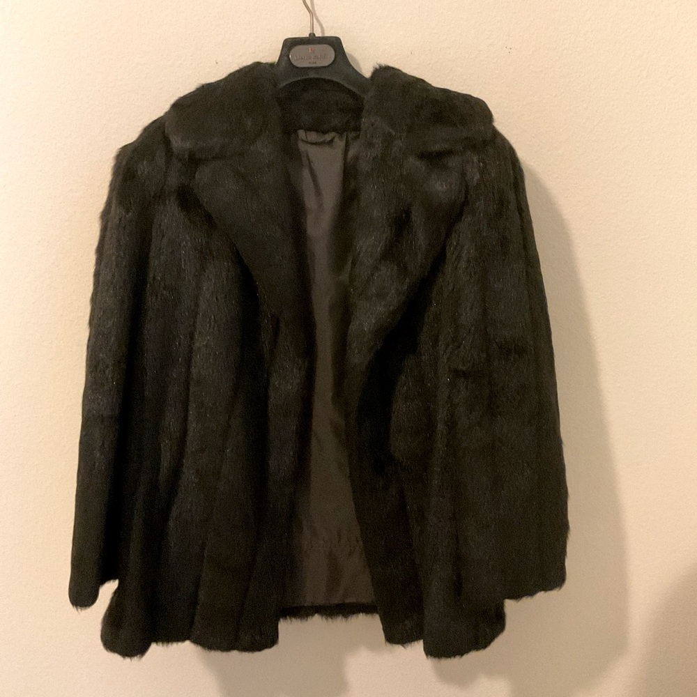 Vintage faux fur coat, limited edition, made in Scotland